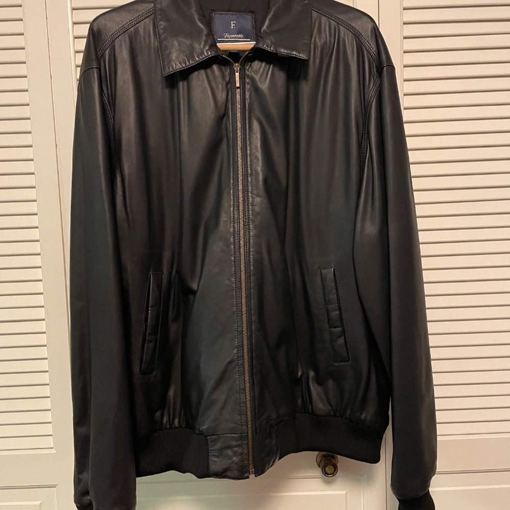 Vintage Men’s Leather Bomber Jacket - Picture 4 of 13